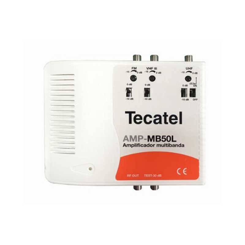 Central amplificadora TV+FI 4 salidas (24 Vdc). Mod. CA-220