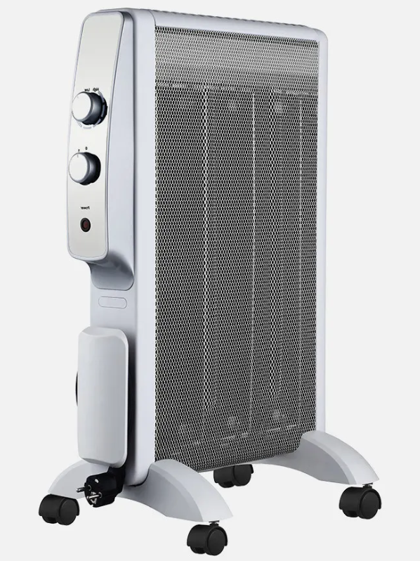 [202011574FAB] Radiador De Mica Abrigo 1500w 3elem Blanco/plata. Mod. 202011574