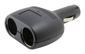 Adaptador doble conector mechero con fusible. Mod. 10206