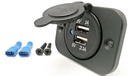 Base de alimentacion para panel 2 x USB-A [5V/1A y 5V/2.1A]. Mod. 4163C