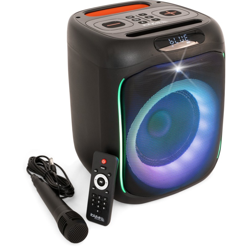 Altavoz batería Bluetooth 6.5" 180W Ibiza Sound. Mod. CUBE180