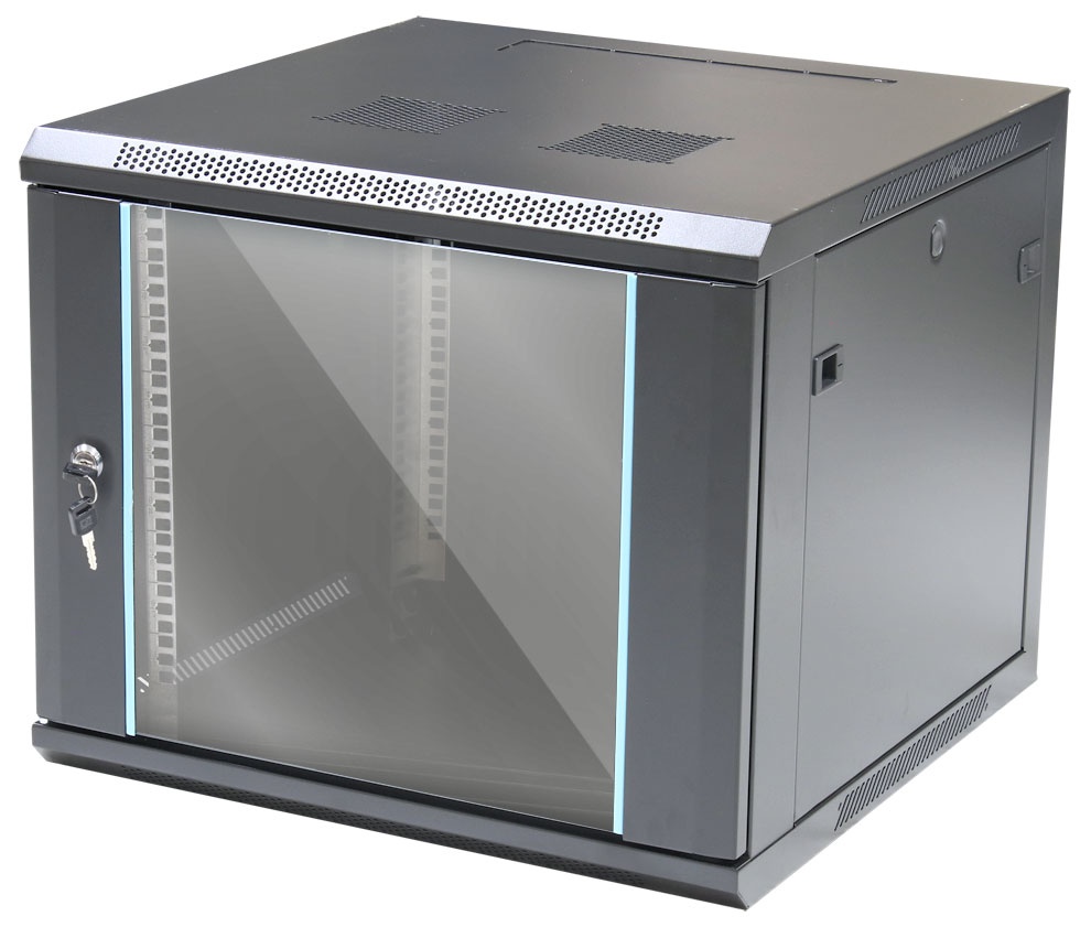 Armario Rack pared 600x600x500mm 9U montado. Mod. RKP09U6060M