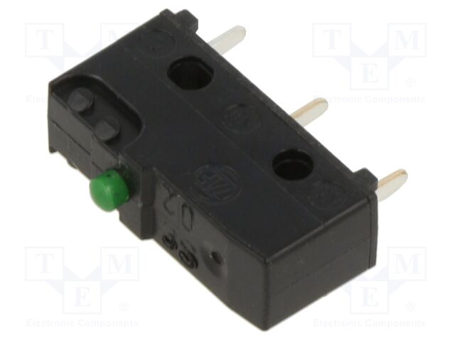 Microconmutador SNAP ACTION 0,1A/250VAC 0,1A/80VCC. Mod. DB3C-C1AA