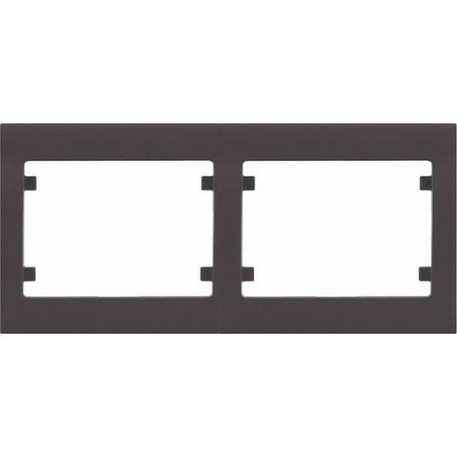 Marco de 2 elementos horizontal CHOCOLATE BJC IRIS 18002-CH