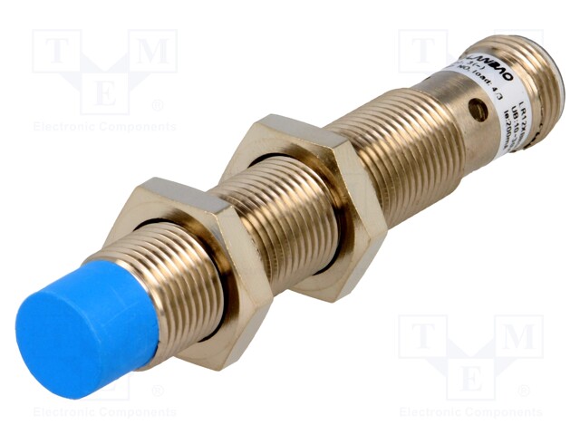 Sensor inductivo PNP NO 10-30 VDC M12 IP67. Mod. LR12BN08DPOY-E2