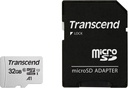 Tarjeta microSD Transcend 32 GB c/ adaptador class 10. Mod. TS32GUSD300S