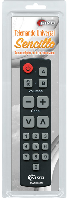 Mando universal de fácil programación Sencillo Extendido. Mod. MAN2052N
