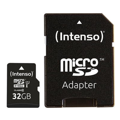 Tarjeta de memoria micro SD de 32 GB UHS-I CL10 Intenso. Mod. 3433480