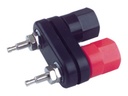 Borna doble rojo negro 30A. Mod. 09.085