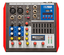 Mezclador analógico 4 canales USB Bluetooth Mark. Mod. MIXER MAXMINI4