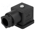 Conector electroválvula tipo A 18mm 4 pin Molex. Mod. MX-1210230377