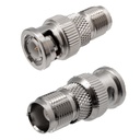 Adaptador BNC macho a TNC hembra. Mod. 1224
