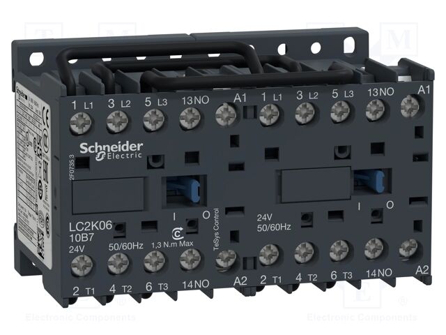 [LC2K0610P7] Grupo contactores inversor 3xNO 230VAC Schneider. Mod. LC2 K0610P7