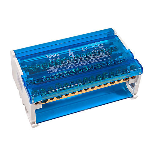 Repartidor Fase 4P 125A 500V 7xØ5.3mm + 2xØ7.5mm + 2xØ9mm. Mod. BBVC411