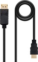 Conexión Displayport a HDMI 2 metros macho macho. Mod. 10.15.4302