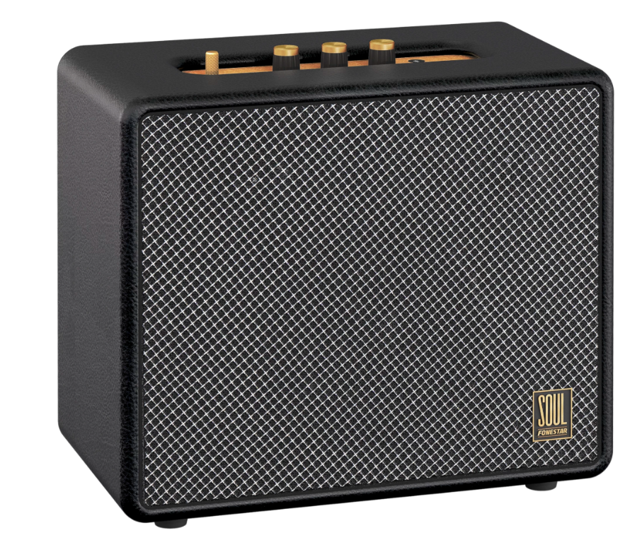 Altavoz vintage bluetooth 60W TWS Fonestar. Mod. SOUL-HOME-N.