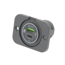 Base de alimentacion para panel USB-A y USB-C PD 12V [36W]. Mod. 4163C