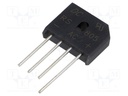 Puente rectificador 8A 600V cápsula plana. Mod. RS805-DC