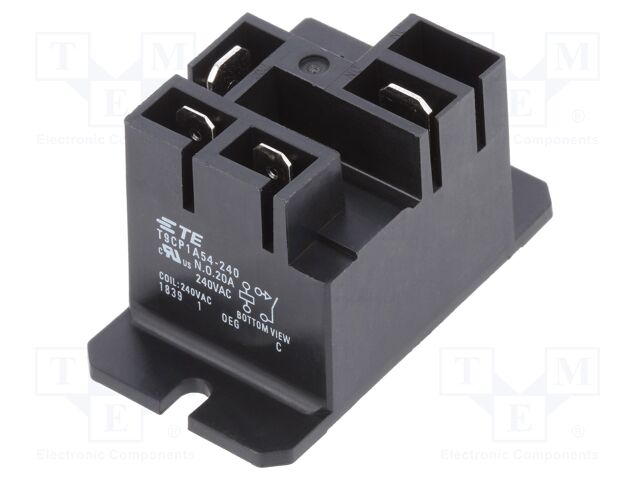 Relé electromagnético 240VAC 30A faston. Mod. 1649341-2