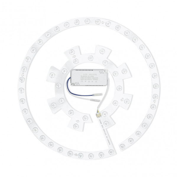 Kit repuesto ventilador techo Luz+driver CCT 72w 6120 Lm 2x38x38 Cm