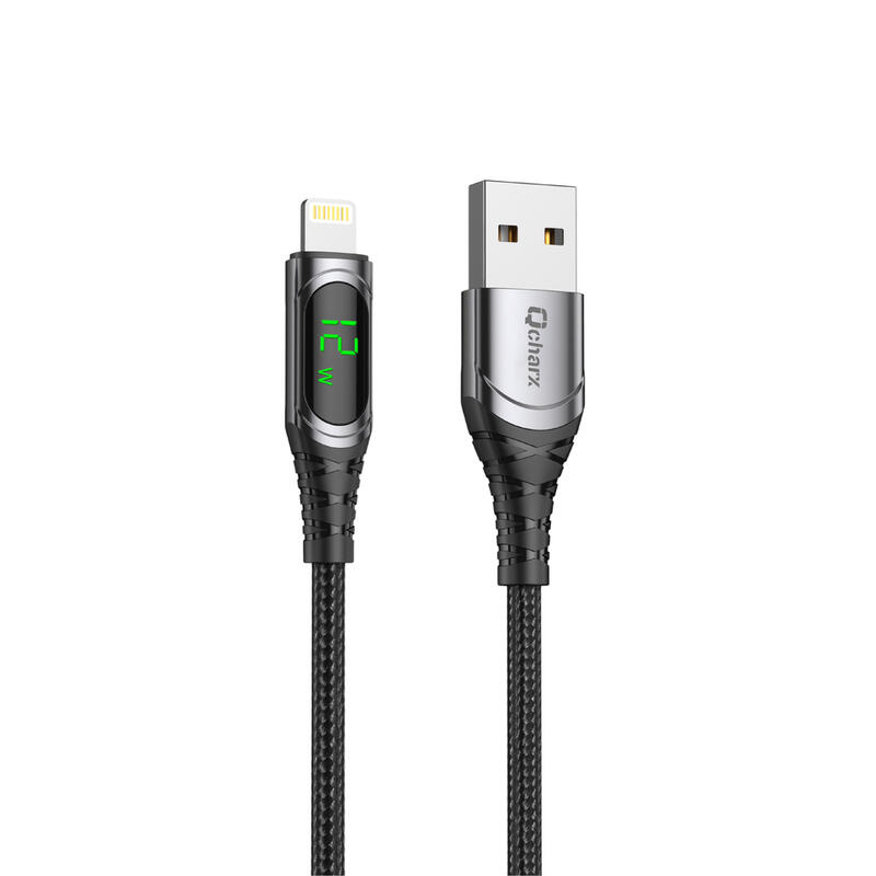 Cable de carga y transferencia de datos Formentera 3A 1metro USB a Lightning. Mod. QCHIBI3