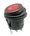 Interruptor basculante estanco rojo 13A/6.5A 125V/250V. Mod. R13244B802BBRAC
