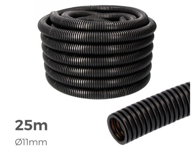 Rollo tubo corrugado 16mm 25 metros interior 11mm. Mod. 66204