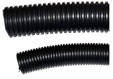 Tubo corrugado negro 6mm (metro). Mod. 1200069