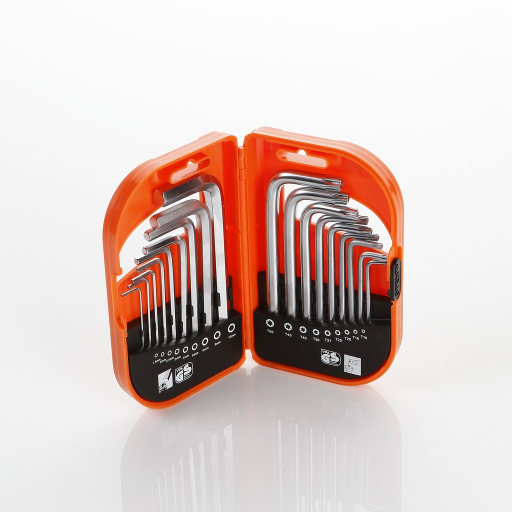 [170622ALY] Juego De Llaves Allen Y Torx Inviolable, Estuche De Plástico ALYCO. Mod. 170622