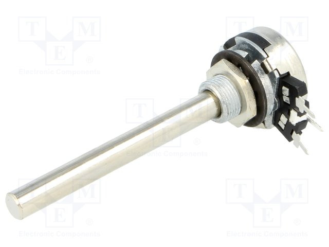 [6MMI100K] Potenciómetro lineal Piher monovuleta 6MMI100K S/interruptor 100K