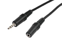 Conexión Audio Jacks macho/hembra Ø 3,5 y 10 metros. Estéreo. Mod. 1031/10