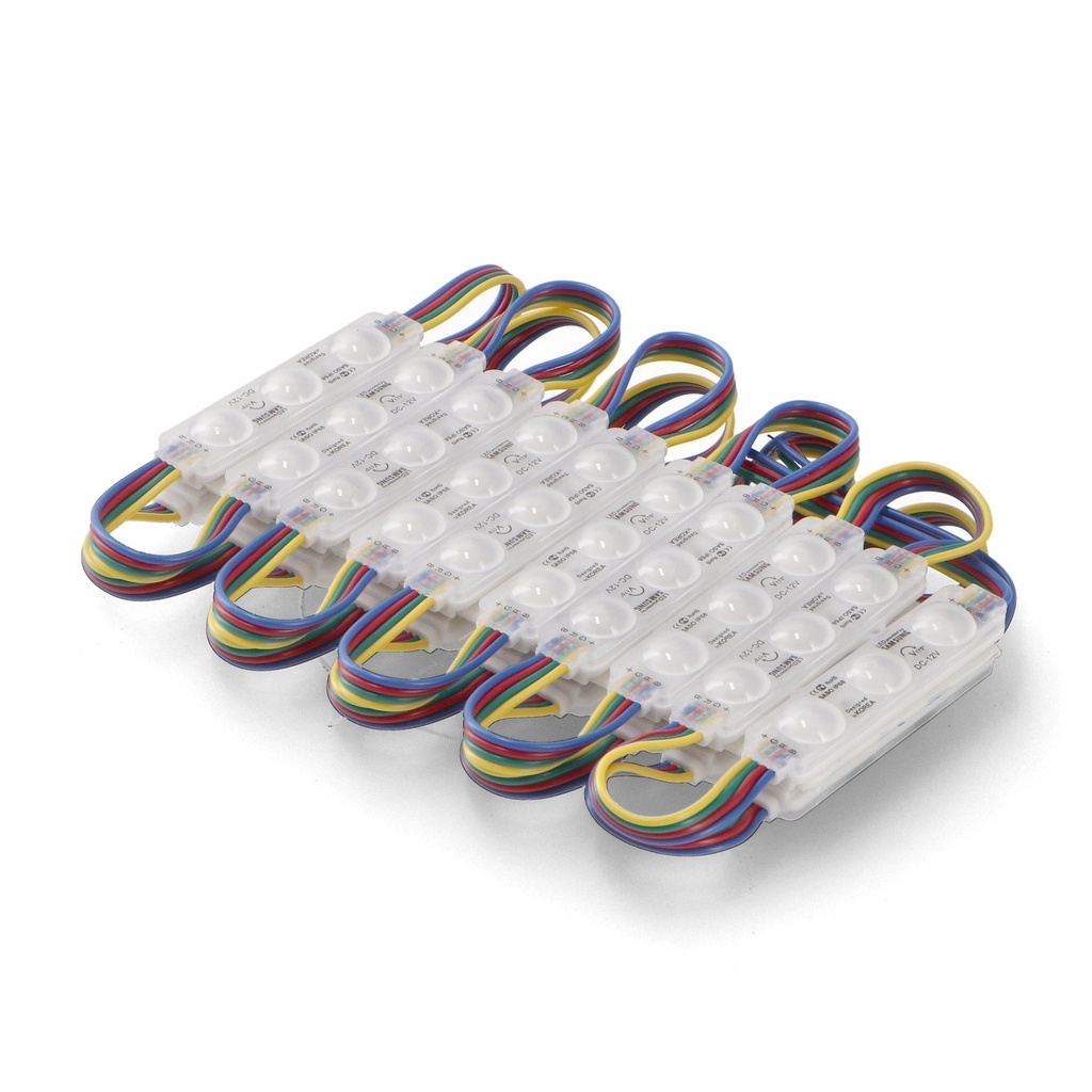 Módulo de 3 LED SMD 12V 1W RGB. Mod. LM7163