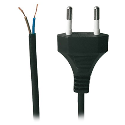 [PW4000004] Conexión alimentación 1.5metros negro puntas estañadas. Mod. PW40-00004