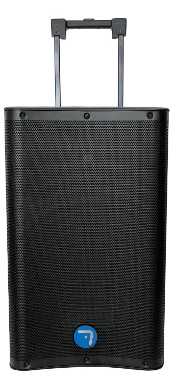 Altavoz con batería portátil 2 micros UHF USB BT TWS 800W Seven. Mod. SV12EVENT-BAT