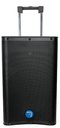 Altavoz con batería portátil 2 micros UHF USB BT TWS 800W Seven. Mod. SV12EVENT-BAT