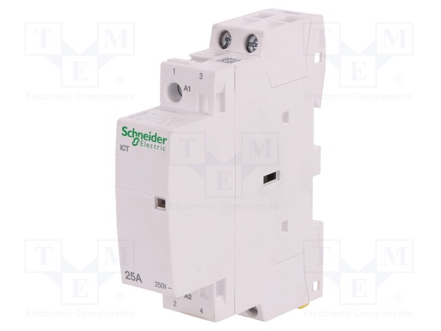 Contactor modular 2 Polos 25A 24VAC ICT Schneider. Mod. A9C20132