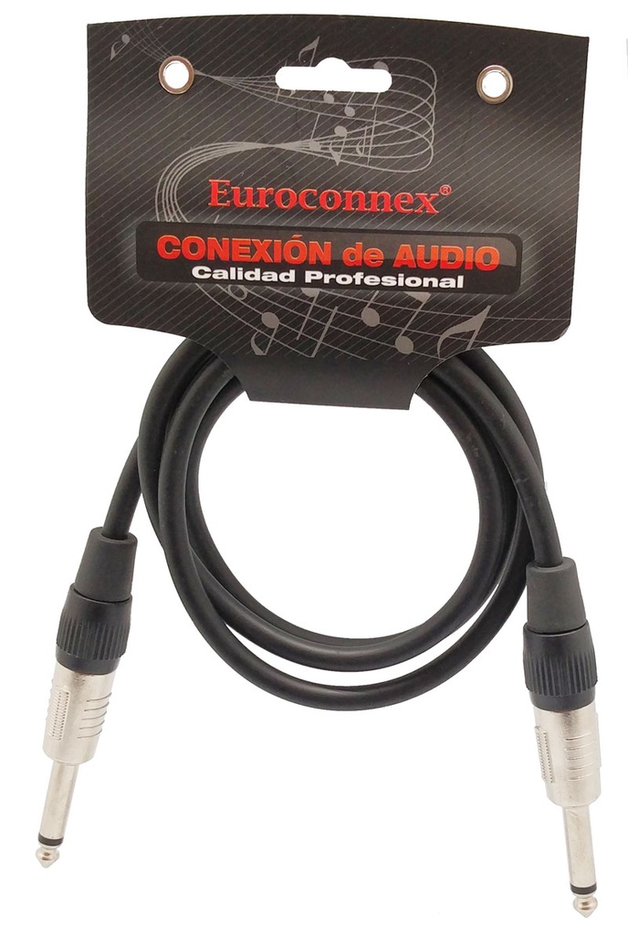Conexión audio Jack mono macho - macho 2 metros. Mod. 4313-2