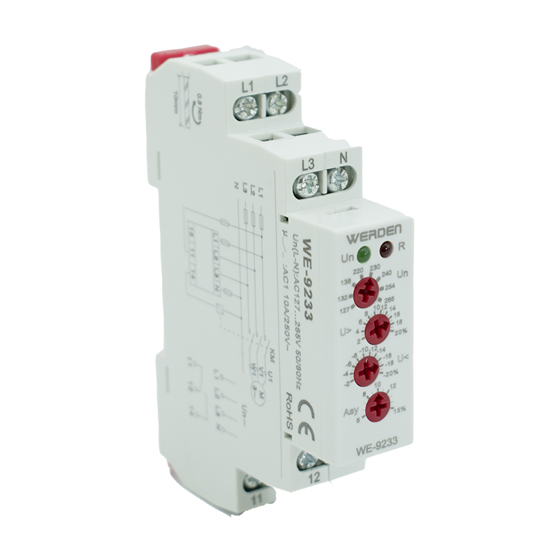 [WE9233DAY] Relé de control de tensión y fase 3P+N. Mod. WE9233
