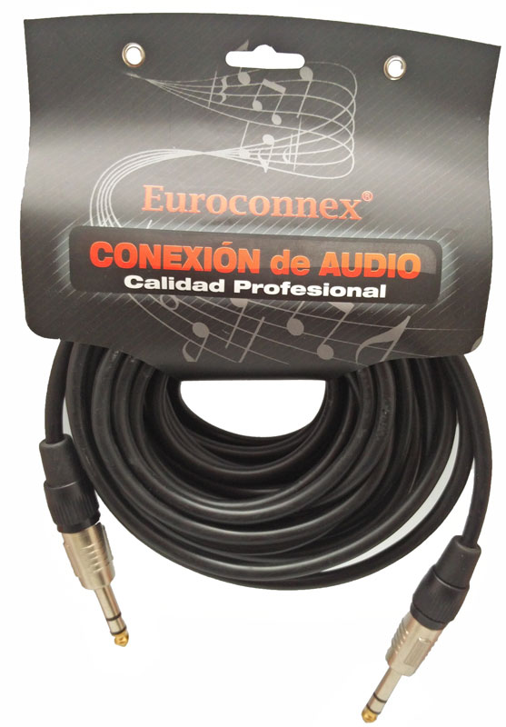 Conexión audio Jack 6,3 estéreo a Jack 6.3 estéreo 10 metros. Mod. 4312-10