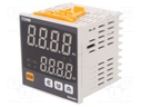 Termostato 230V Pt100 termopar 3 salidas. Mod. TCN4M-24R