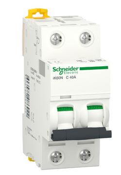 [A9K24240] Int. Aut. Magnetotérmico 2P 40A Curva C Schneider. Mod. A9K24240