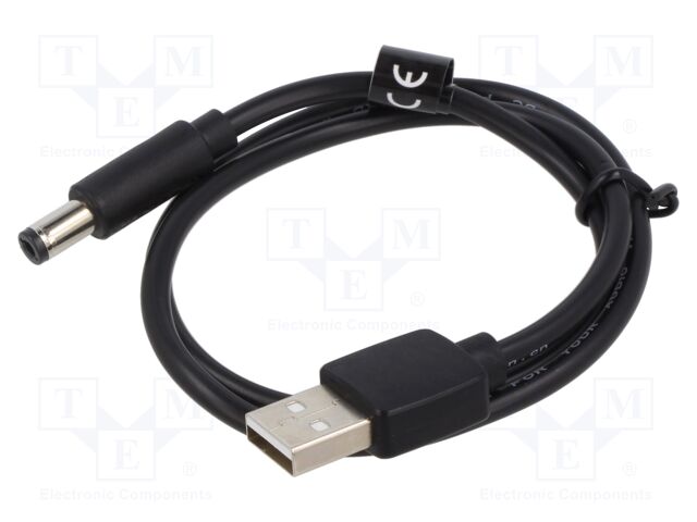 Conexión alimentación USB macho a Jack 5.5x2.5mm 0.5m. Mod. CEYBD