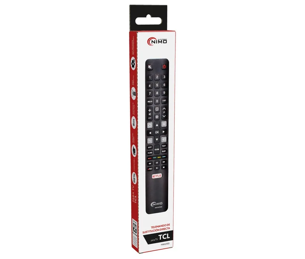 Mando universal para TV TCL. Mod. MAN3105