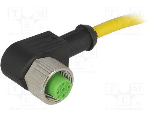 [7000123410140150] Cable de conexión M12 1.5m 4 PIN 90º 250VCA 4A. Mod. 7000-12341-0140150