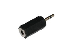 [0301AVA] Conector Adaptador Jack macho ø2,5 mm. Mono a Jack Hembra ø3,5 mm. Mono. Mod. 0301