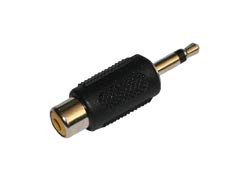 [0309AVA] Conector Adaptador Jack macho ø3,5 mm. Mono a Hembra RCA. Mod. 0309