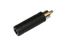 [0310AVA] Concector Adaptador macho RCA a Jack Hembra ø6,3 mm. Mono. Mod. 0310