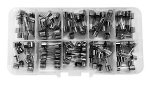 [06107EDH] Set de 100 fusibles de cristal rápido. 5x20. Mod. 06.107