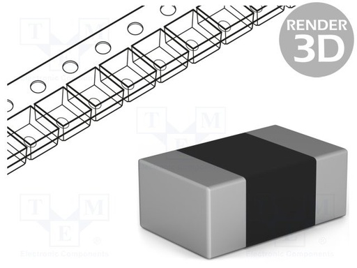 [0805S8J0103T5E] Resistencia thick film SMD 0805 10kΩ 0,125W ±5% -55÷125°C. Mod. 0805S8J0103T5E