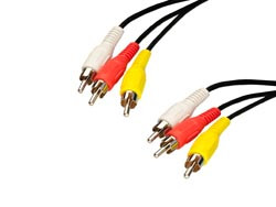 [1025A3AVA] Conexión de audio y video RCA 3 machos- 3 machos